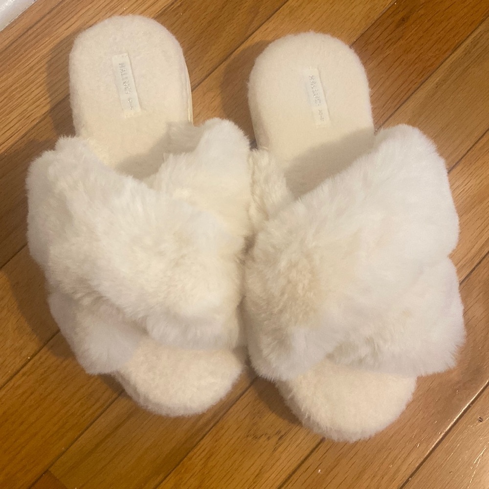 Fluffy slippers